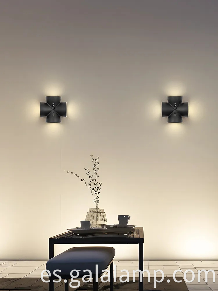 Luces de pared LED contemporáneas para iluminación elegante del pasillo